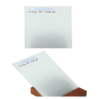 Veiligheid Melkwit gelaagd glas 6,38 mm - 25,52 mm Voor balustrade / scheidingswand
