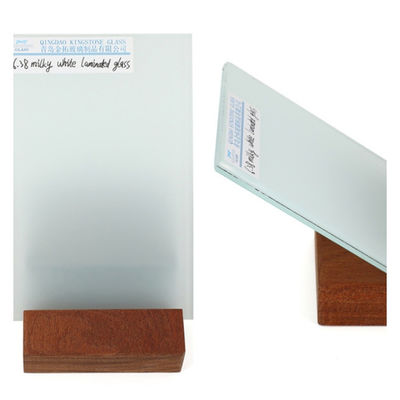 Milky White Safety Laminated Glass UV Protection CE AS/NZS 2208 Gecertificeerd